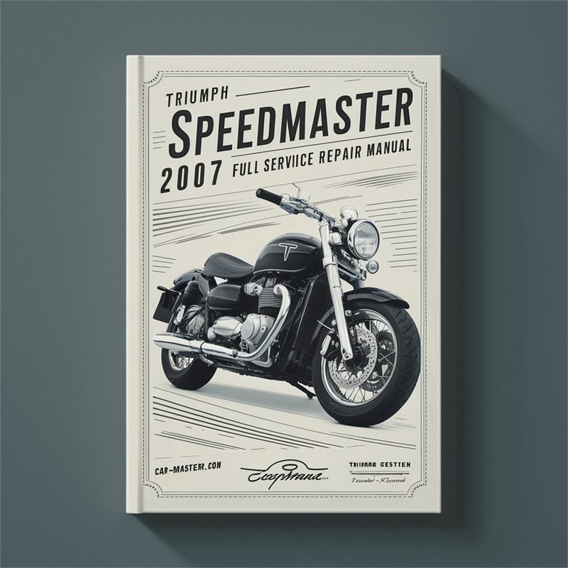 2007 Triumph Speedmaster Service Repair Workshop Manual PDF