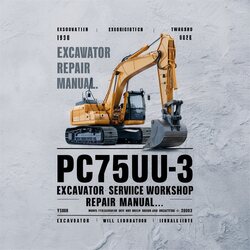 Pc75uu-3 Excavator Service Repair Workshop Manual PDF