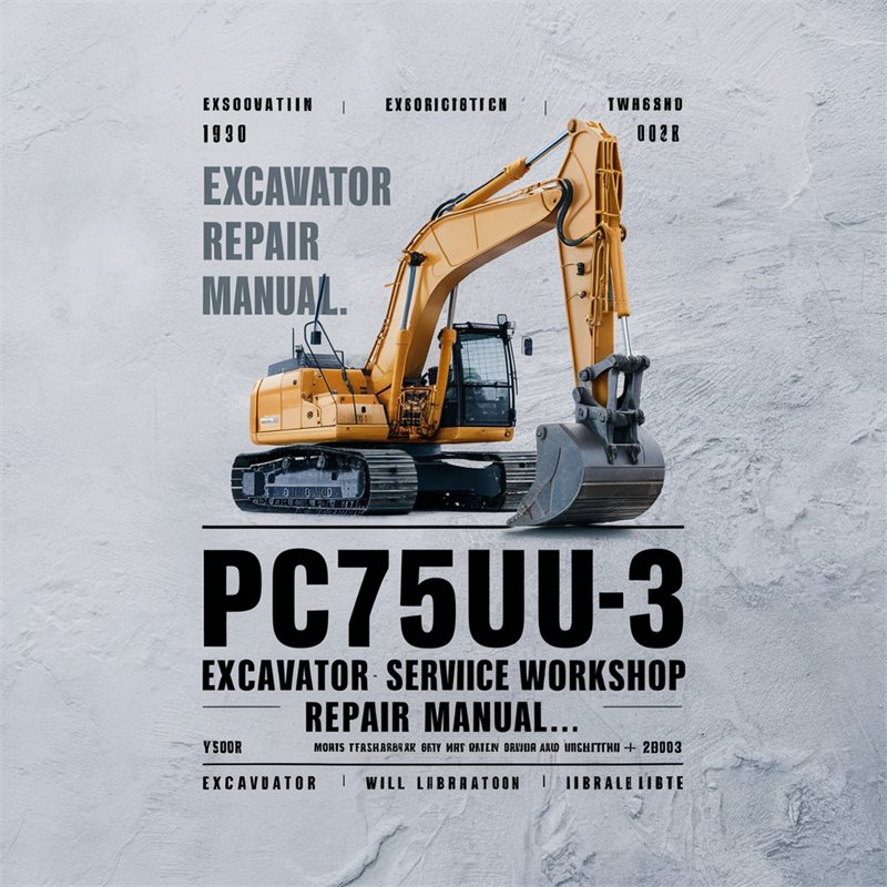 Pc75uu-3 Excavator Service Repair Workshop Manual PDF