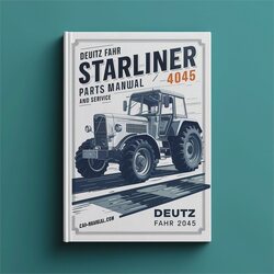 Deutz Fahr Starliner 4045 Parts Manual and Service Tractor 