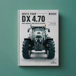 Deutz Fahr DX 4.70 Parts Tractor Catalog PDF