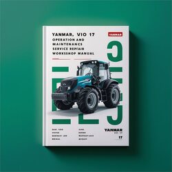 Yanmar Vio 17 Operation Service Repair Workshop Manual PDF
