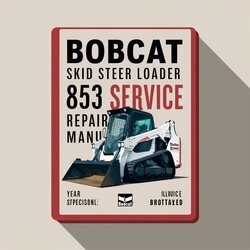 Bobcat Skid Steer Loader 853 Service Repair Workshop Manual PDF