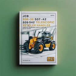 JCB 506-36 507-42 509-42 510-56 512-56 Telescopic Handler Service Repair Workshop Manual PDF