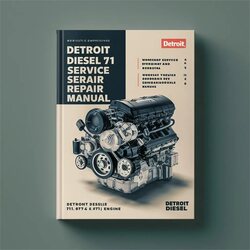 Detroit Diesel 71 Series 8v71ta 6-71 6v71 Engine Service Repair Workshop Manual PDF
