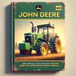 John Deere X300 X304 X320 X324 X340 X360 Select Series Tractor Manual completo de servicio y reparación del taller 