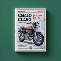 1968-1975 Honda CB Series CB450 CL450 Bike Service Repair Workshop Manual PDF