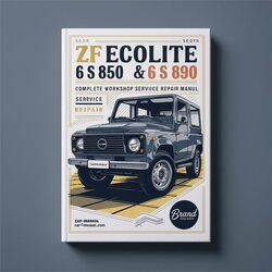 ZF Ecolite 6 S 850 890 Transmissions Service Repair Workshop Manual PDF