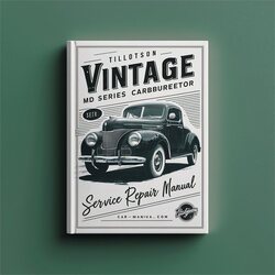 Tillotson Vintage MD Series Carburetor Service Repair Workshop Manual PDF