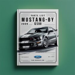 2009-2011 Ford Mustang Shelby GT500 Parts Catalog PDF