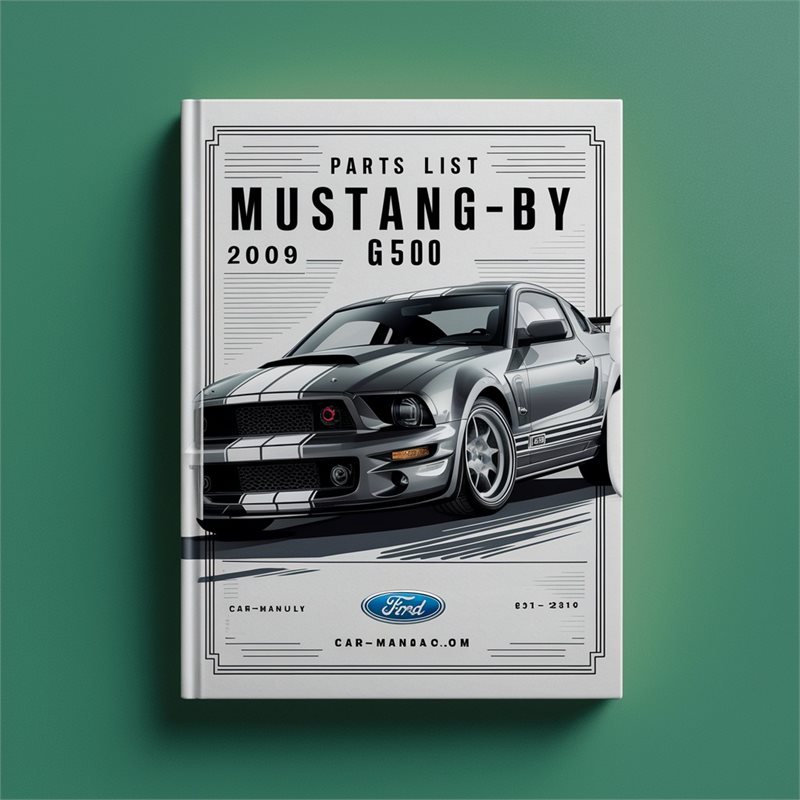 2009-2011 Ford Mustang Shelby GT500 Parts Catalog PDF