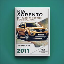 2011 Kia Sorento Service Repair Workshop Manual PDF