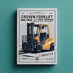 2000 Crown Forklift We/ws Series Parts (english French German) Catalog PDF