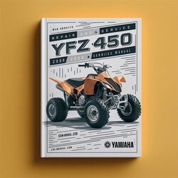 2004-2009 Yamaha YFZ450 - YFZ 450 Service Repair Workshop Manual PDF