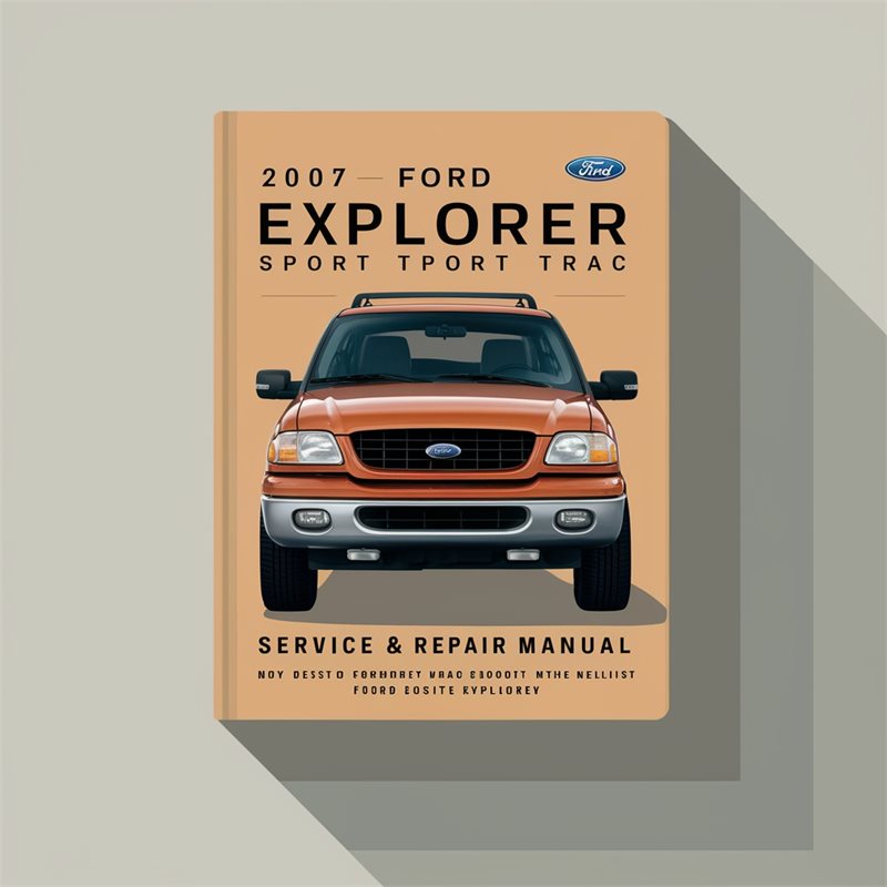 2007 Ford Explorer Sport Trac Service Repair Workshop Manual PDF