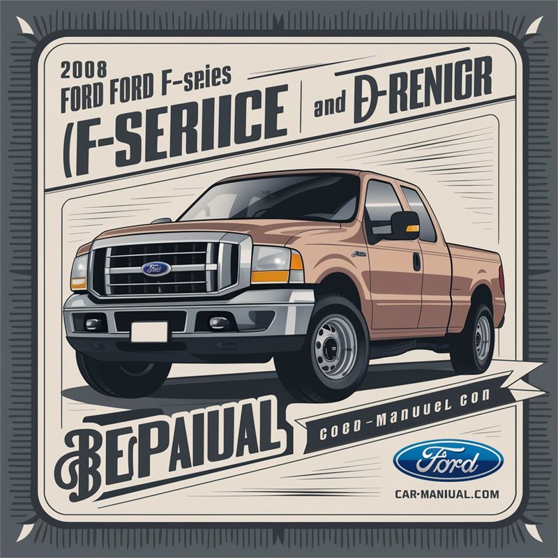 2008 Ford F Series F-series (F350) Service Repair Workshop Manual PDF