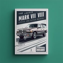 1998 Lincoln Mark Series VIII Service Repair Workshop Manual PDF