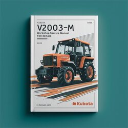 Kubota V2003-M Service Repair Workshop Manual PDF