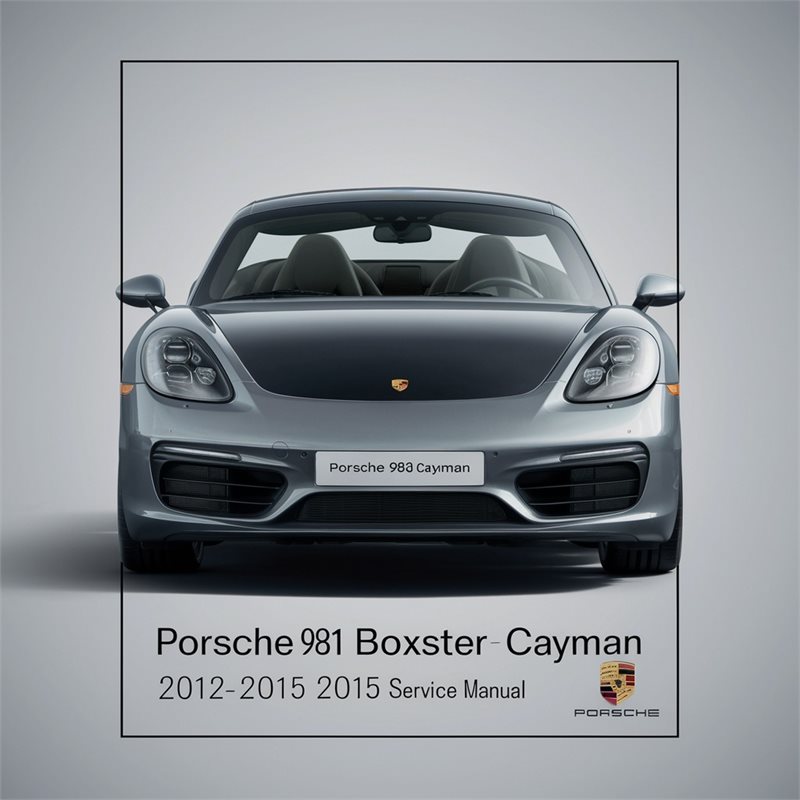 2012-2015 Porsche Boxster 981 Cayman Service Repair Workshop Manual PDF