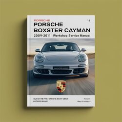 2009-2011 Porsche Boxster 987 Cayman Service Repair Workshop Manual PDF