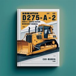 Komatsu D275A-2 Bulldozer (10001 Up) 10001 Service Repair Workshop Manual PDF