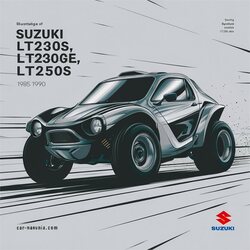 1985-1990 Suzuki LT230S LT230GE LT250S ATV Service Repair Workshop Manual PDF