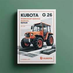 Kubota G 26 Service Repair Workshop Manual PDF
