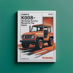Kubota K008-3 KTA Service Repair Workshop Manual PDF