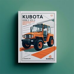 Kubota K008-3 U10-3 Service Repair Workshop Manual PDF