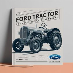 Ford 1920 Tractor Service Repair Workshop Manual PDF