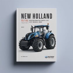 New Holland TS115 Tractor Master Book Parts Catalog PDF