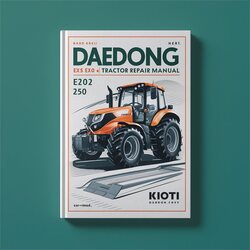 Kioti Daedong EX35 EX40 EX45 EX50 Tractor - Improved Service Repair Workshop Manual PDF