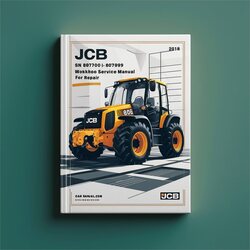 JCB 8018 SN 897000-897999 Service Repair Workshop Manual PDF