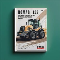 Bomag MPH 122 Soil Stabilizer Asphalt Recycler Operating Service Repair Workshop Manual PDF