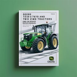Deere 7210 7410 7510 2WD Mfwd (TM1653) Service Repair Workshop Manual PDF