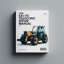 JCB 541-70 Telescopic Handler Service Repair Workshop Manual PDF