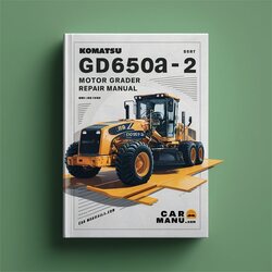 Komatsu Gd650a-2 Motor Grader Service Repair Workshop Manual PDF