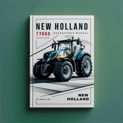 New Holland T7050 Tractor Operators Operator's Manual PDF