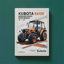 Kubota B6100 E Service Repair Workshop Manual PDF