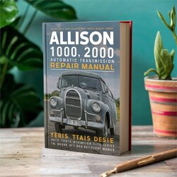 2000 Allison 1000 Series Automatic Transmission Service Repair Workshop Manual PDF
