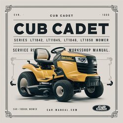 Cub Cadet Series 1000 LT1042 LT1045 LT1046 LT1050 Rider Mower Service Repair Workshop Manual Pdf