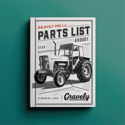 Gravely Pro 24-G Tractor 46001 Parts Catalog PDF