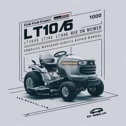 Cub Cadet Series 1000 LT1042 LT1045 LT1046 LT1050 Ride On Mower Service Repair Workshop Manual PDF