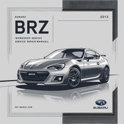 2012-2013 Subaru BRZ Service Repair Workshop Manual PDF