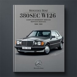 1982-1983 Mercedes W126 Benz 380SEC Service Repair Workshop Manual PDF