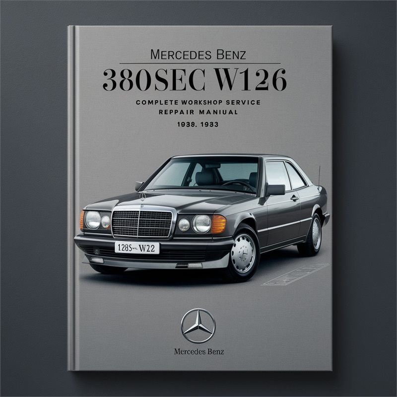 1982-1983 Mercedes W126 Benz 380SEC Service Repair Workshop Manual PDF
