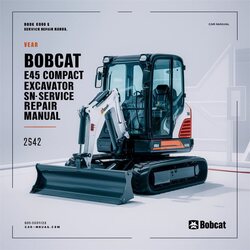 Bobcat E45 Compact Excavator SN Ahhc11001 Up Service Repair Workshop Manual PDF