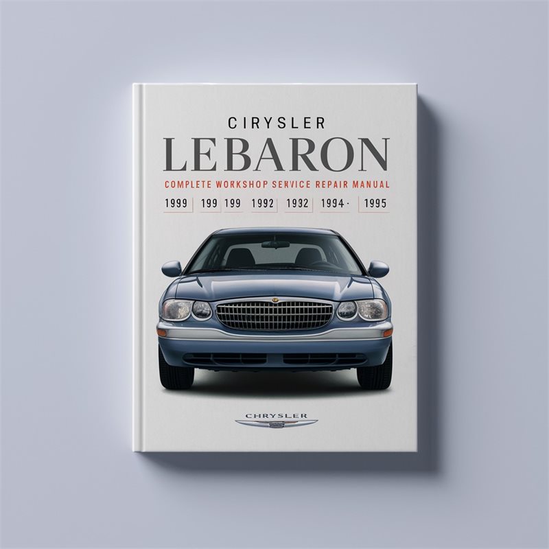1989-1995 Chrysler Lebaron Service Repair Workshop Manual PDF