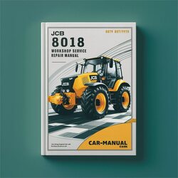 JCB 8018 897000-897999 Service Repair Workshop Manual PDF