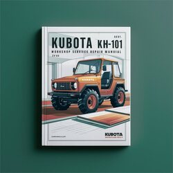 Kubota KH101 KH-101 Service Repair Workshop Manual PDF